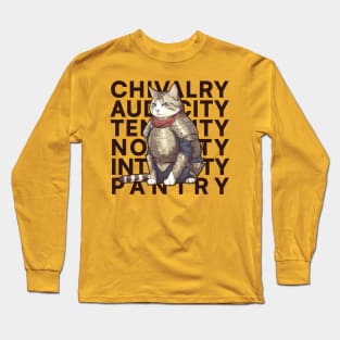 The Chivalrous Knight Cat Long Sleeve T-Shirt